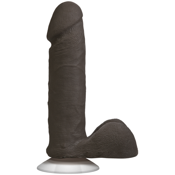 Фалоімітатор doc johnson the realistic cock 6 inch black ultraskyn, vac u lock, діаметр 4,3 см