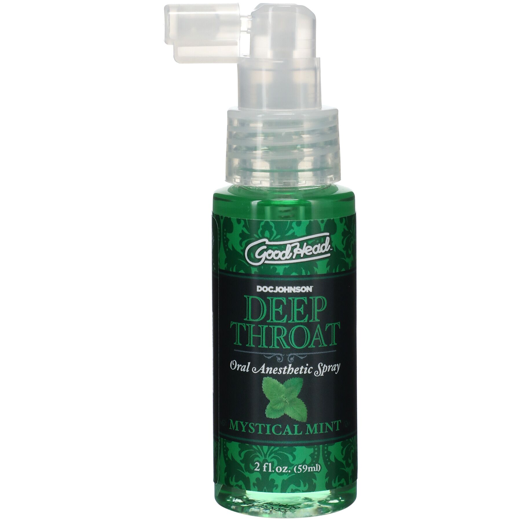 Спрей для мінету doc johnson goodhead deepthroat spray mystical mint 59 мл для глибокого мінету