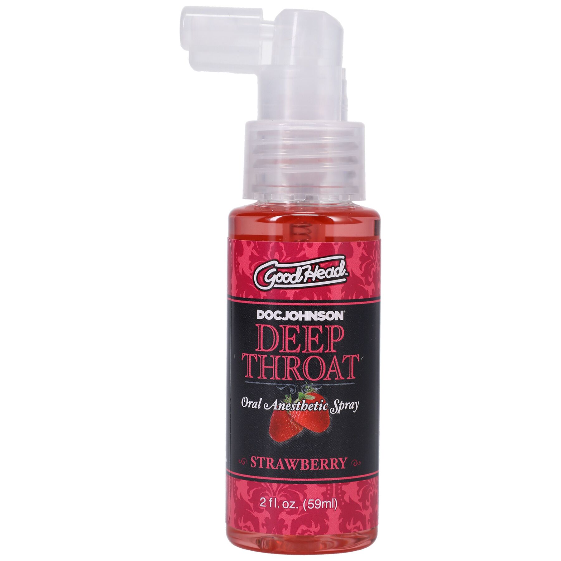 Спрей для мінету doc johnson goodhead deepthroat spray sweet strawberry 59 мл для глибокого мінету