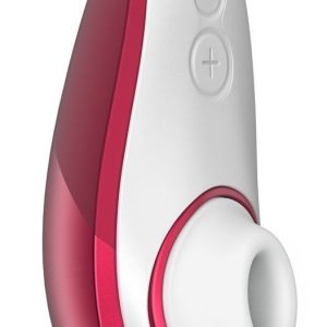Вакуумний кліторальний стимулятор womanizer liberty red, магнітна кришка, 2 насадки