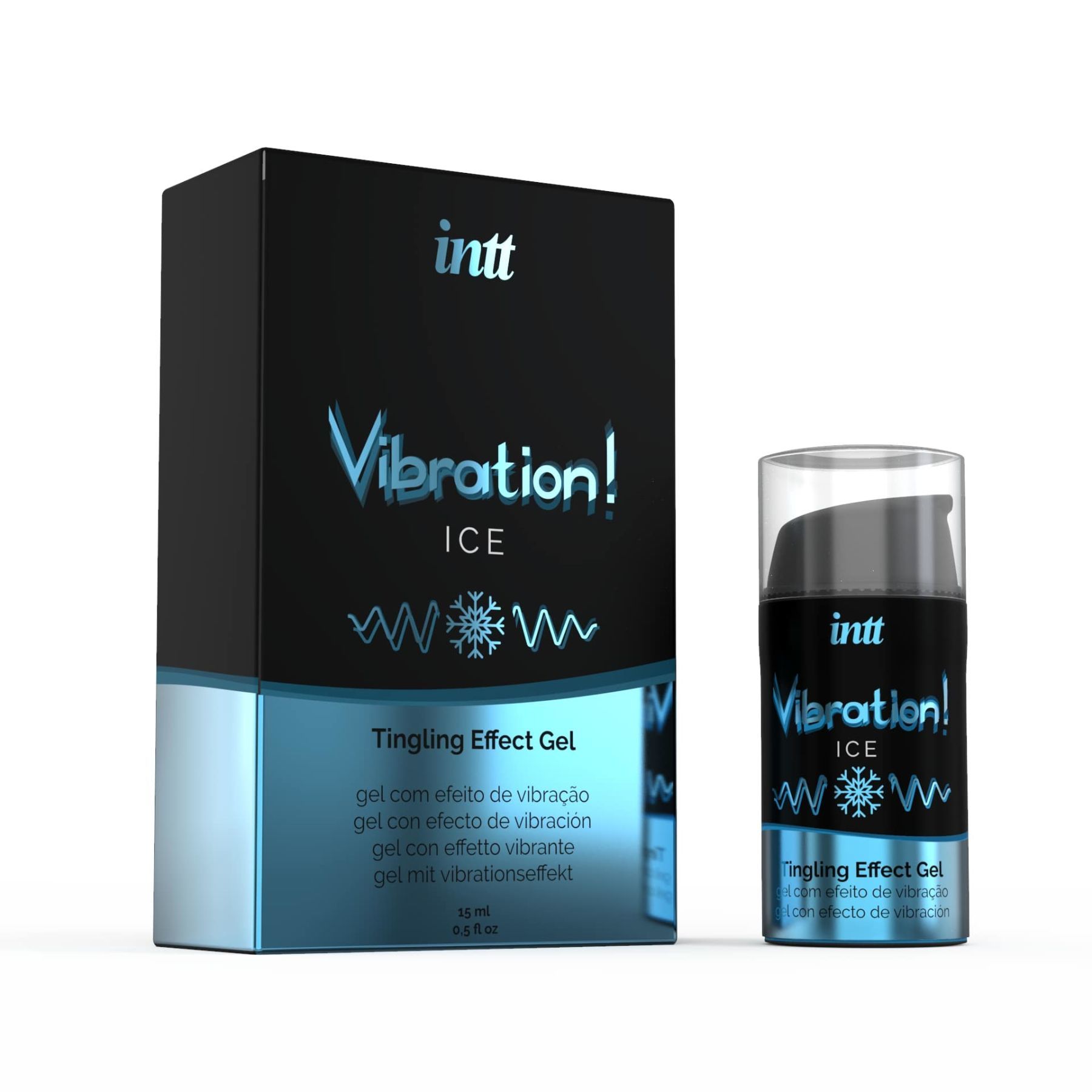 Рідкий вібратор intt vibration ice (15 мл), густий гель, дуже незвичайний, діє до 30 хвилин