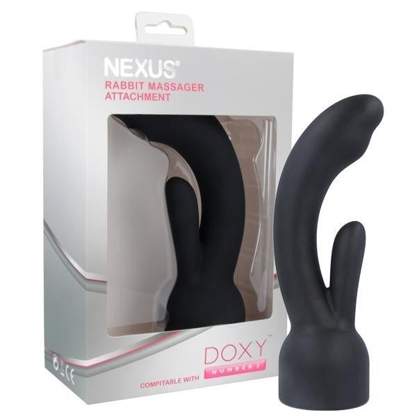 Насадка для вібромасажера doxy number 3 nexus rabbit massager у вигляді вібратора кролика
