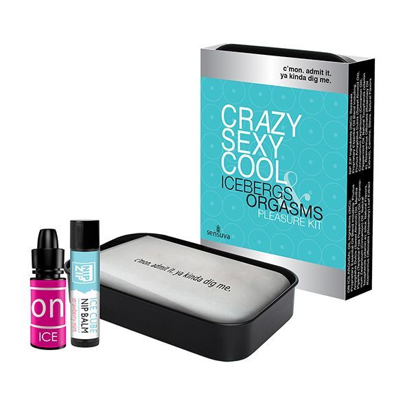 Подарунковий набір sensuva crazy sexy cool: рідкий вібратор та бальзам для сосків охолоджувальні