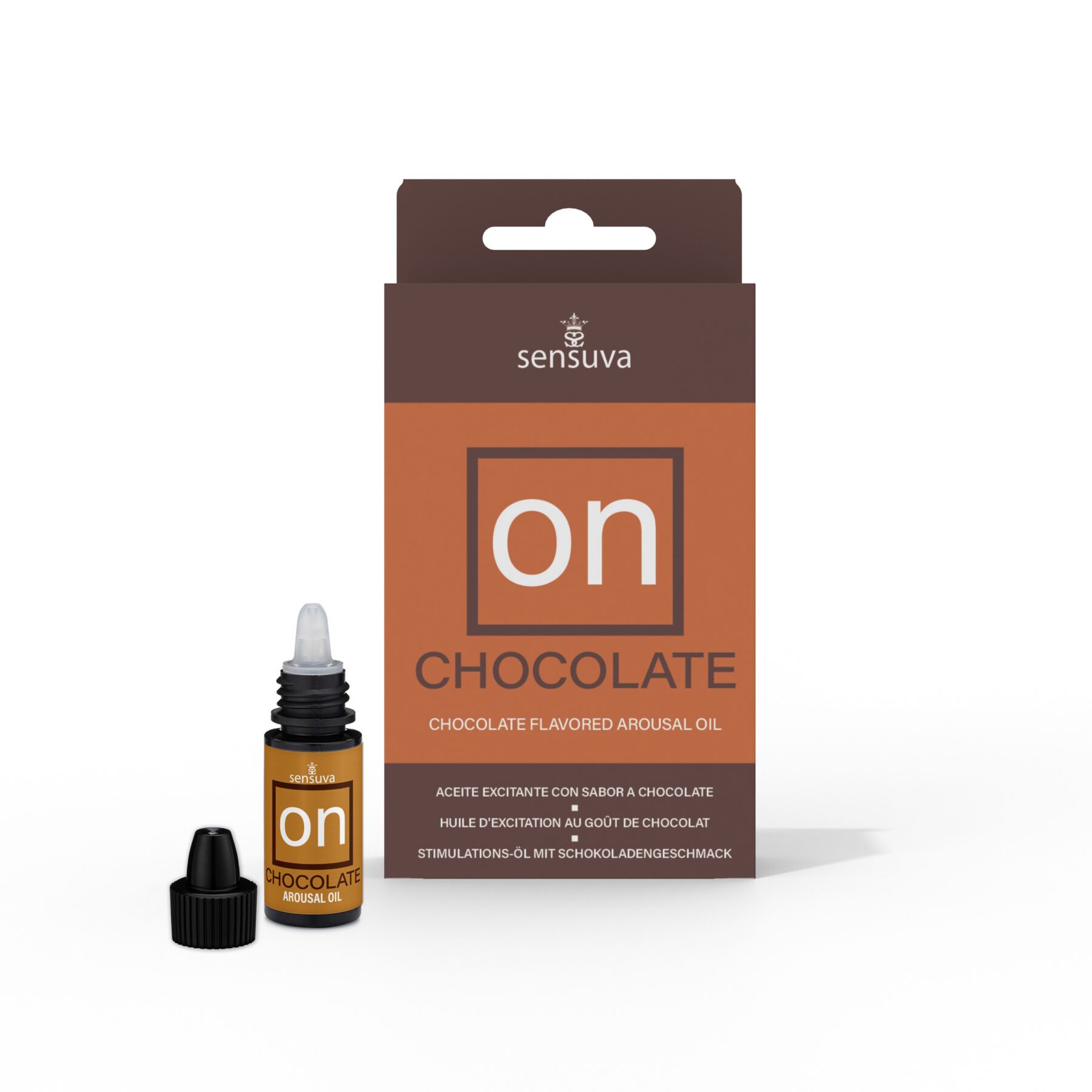 Збуджувальні краплі для клітора sensuva on arousal oil for her chocolate (5 мл) зі смаком шоколаду