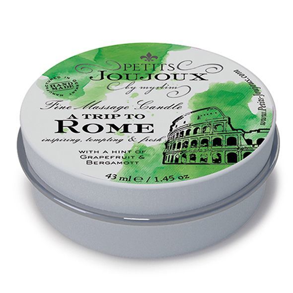 Масажна свічка petits joujoux rome grapefruit and bergamott (43 мл) з афродизіаками