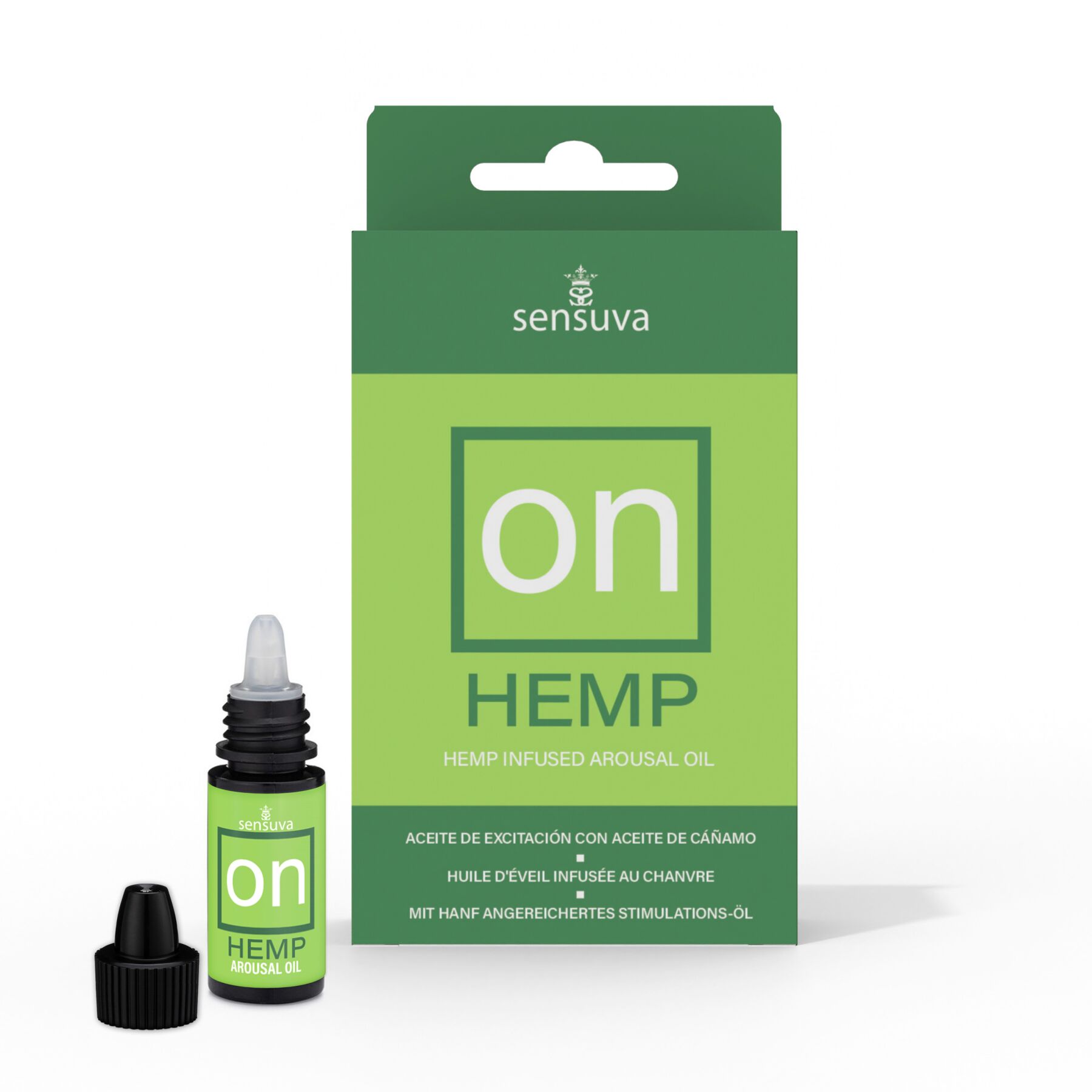 Збуджувальні краплі для клітора sensuva – on for her hemp infused arousal oil (5 мл) з олією конопель