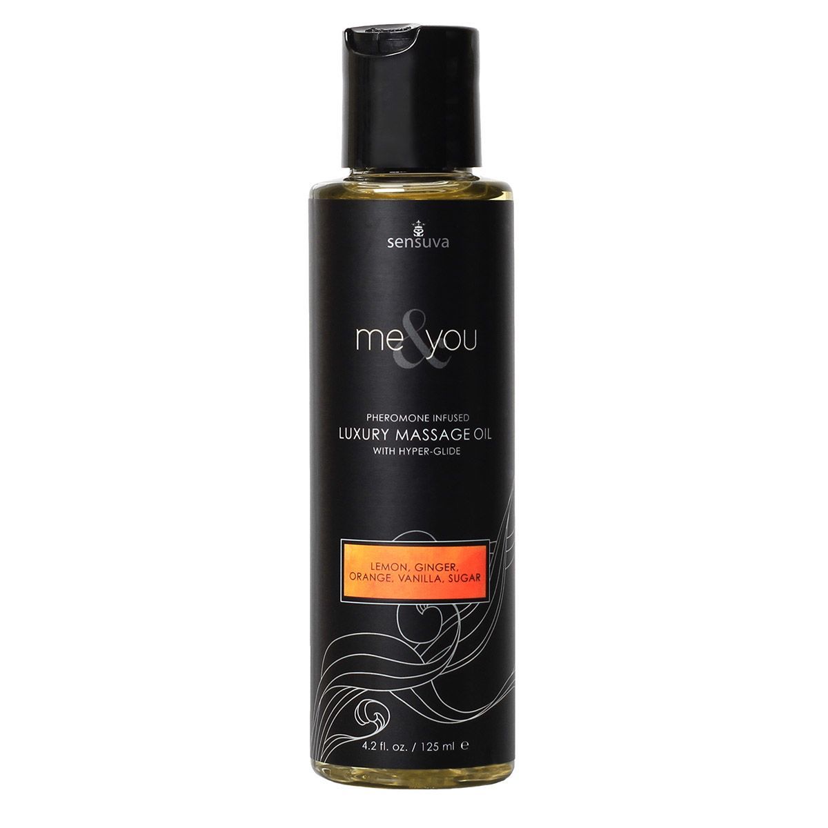 Масажна олія sensuva me&you lemon, ginger, orange, vanilla & sugar (125 мл) із феромонами