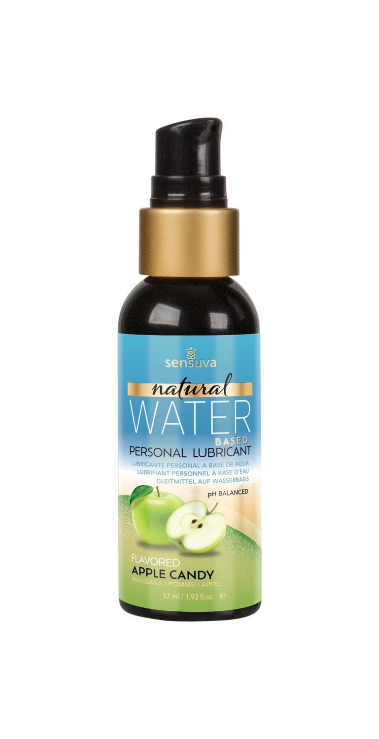 Змазка на водній основі sensuva natural water based apple candy (57мл) без гліцерину та парабенів
