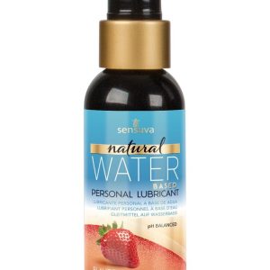Змазка на водній основі sensuva natural water based strawberry (57 мл) без гліцерину та парабенів
