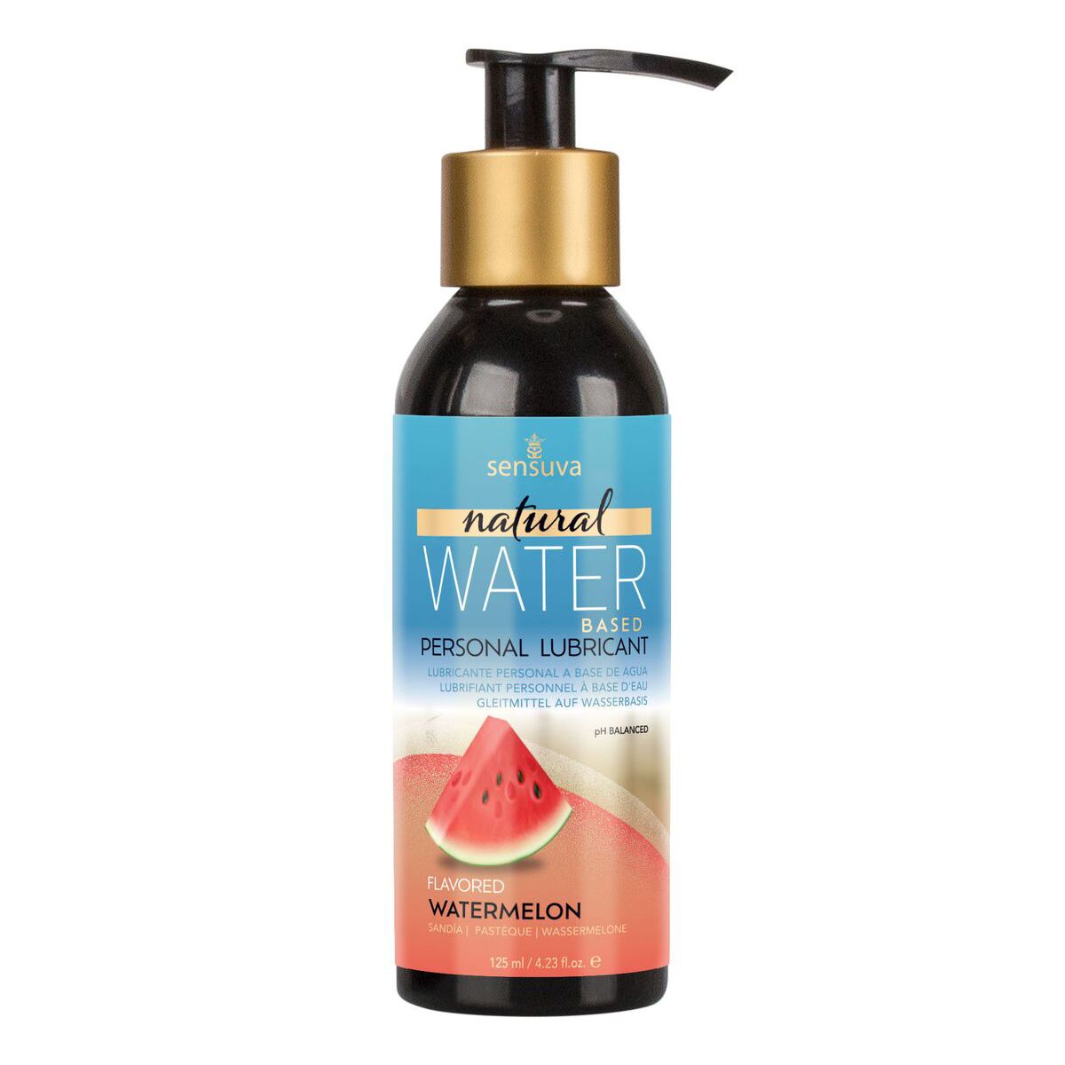 Змазка на водній основі sensuva natural water based watermelon (125мл) без гліцерину та парабенів