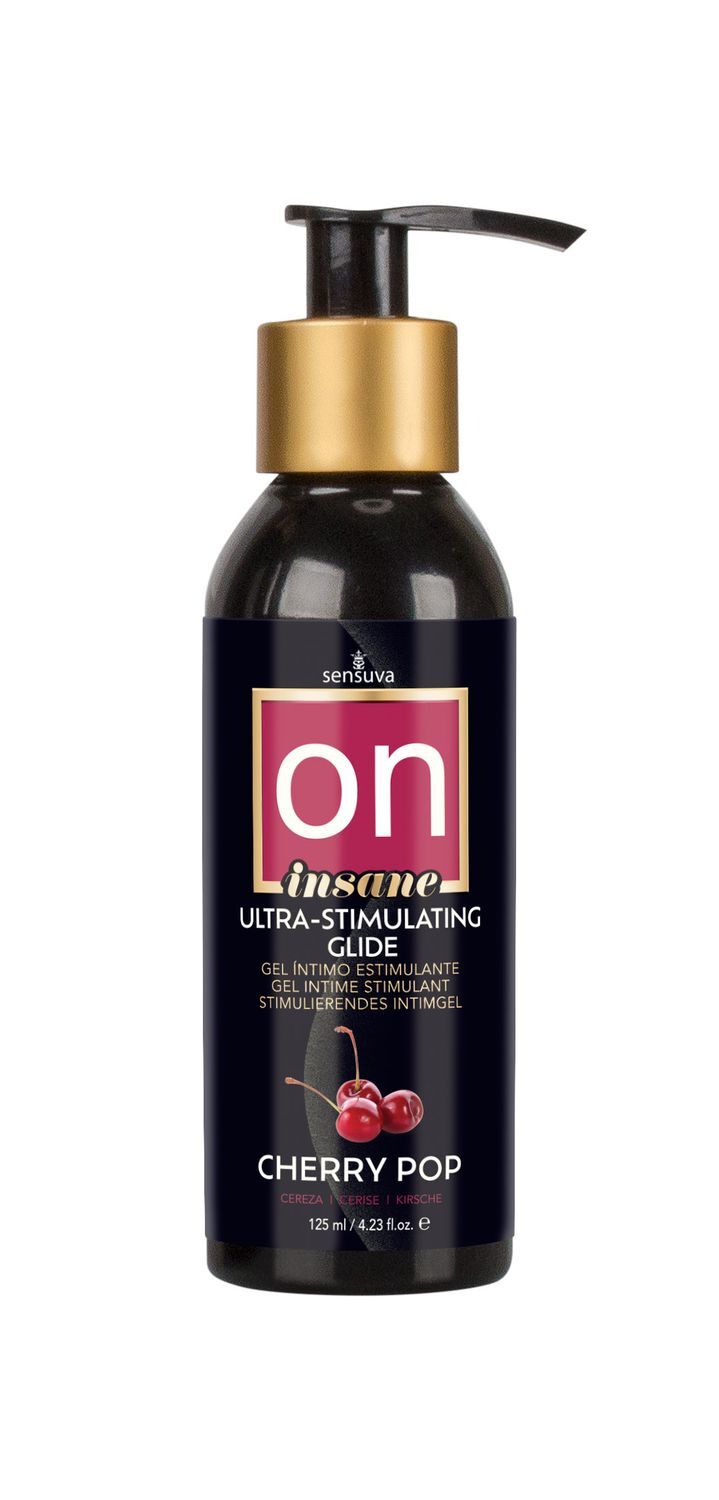 Збуджувальна змазка на гібридній основі sensuva ultra stimulating on insane cherry pop (125 мл)