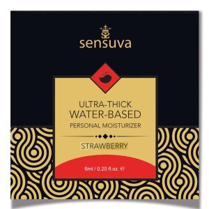 Пробник sensuva ultra–thick water based strawberry (6 мл)