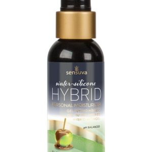 Змазка водно силіконова sensuva hybrid caramel apple (57 мл) без цукру, можна для оральних пестощів