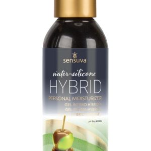 Змазка водно силіконова sensuva hybrid caramel apple (125мл) без цукру, можна для оральних пестощів