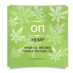 Пробник збудливого масла sensuva on for her hemp Пройняті arousal oil (0,5 мл)