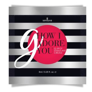 Пробник гелю для точки g sensuva g, how i adore you g spot (6 мл) з екстрактом гуарани