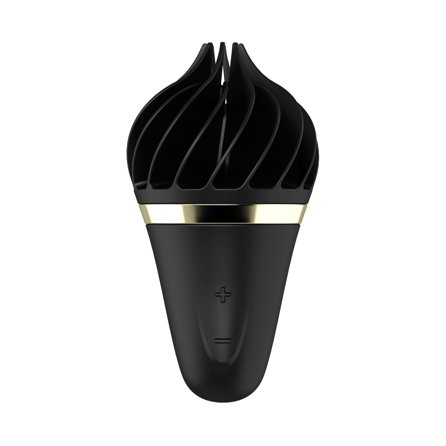 Морозиво спінатор satisfyer lay on sweet treat black/gold, 10 режимів роботи, водонепроникний