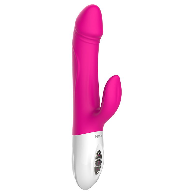 Пульсатор кролик leten vibrator realistic з підігрівом і вібрацією кліторального відростка
