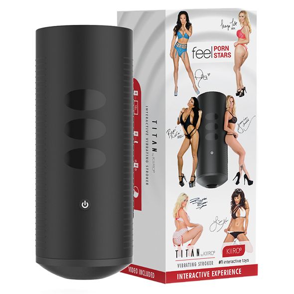Інтерактивний мастурбатор kiiroo titan feel pornstars experience, 9 вібромоторів, теледільдоніка