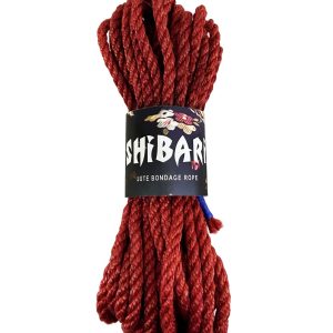 Джутова мотузка для шібарі feral feelings shibari rope, 8 м червона