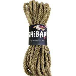 Джутова мотузка для шібарі feral feelings shibari rope, 8 м сіра