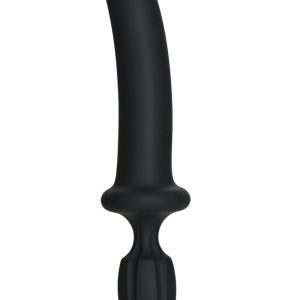 Анальний плаг з ділдо doc johnson kink dual density secondskyn fuck plug black