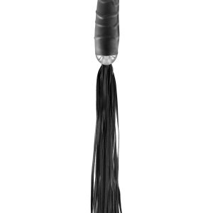 Флогер з ручкою дилдо fetish tentation whip with dildo handle
