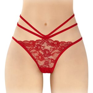 Трусики з відкритою попкою fashion secret nadia red