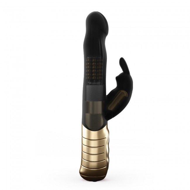 Вібратор кролик dorcel baby rabbit gold 2.0 з перлинним масажем і головкою, що обертається