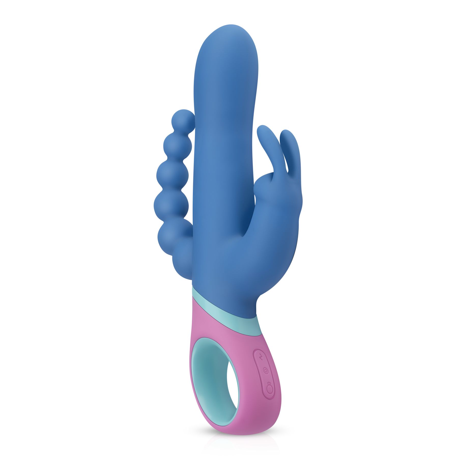Вібратор кролик з ротацією и анальним стимулятором pmv20 vice double vibrator