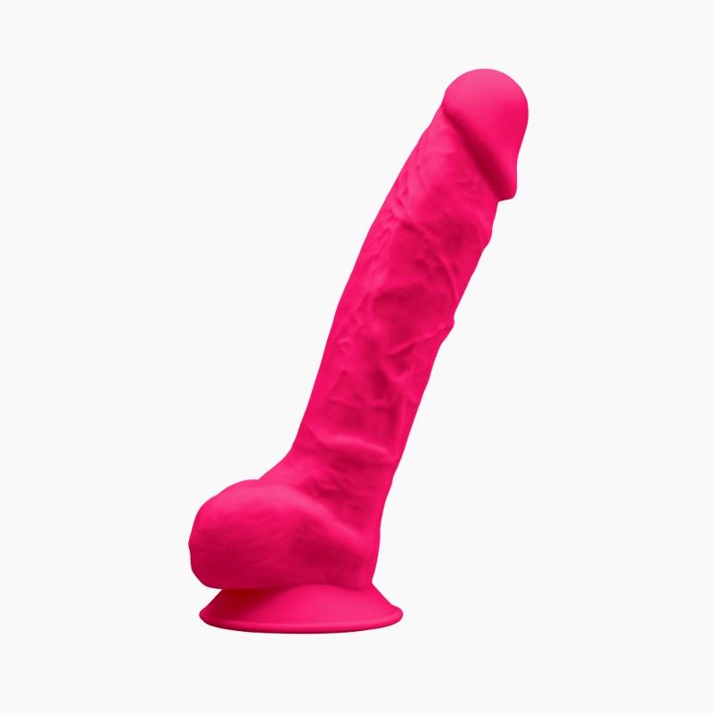 Фалоімітатор silexd vetus pink (model 1 size 8in), двошаровий, силікон + silexpan, діаметр 4,2см