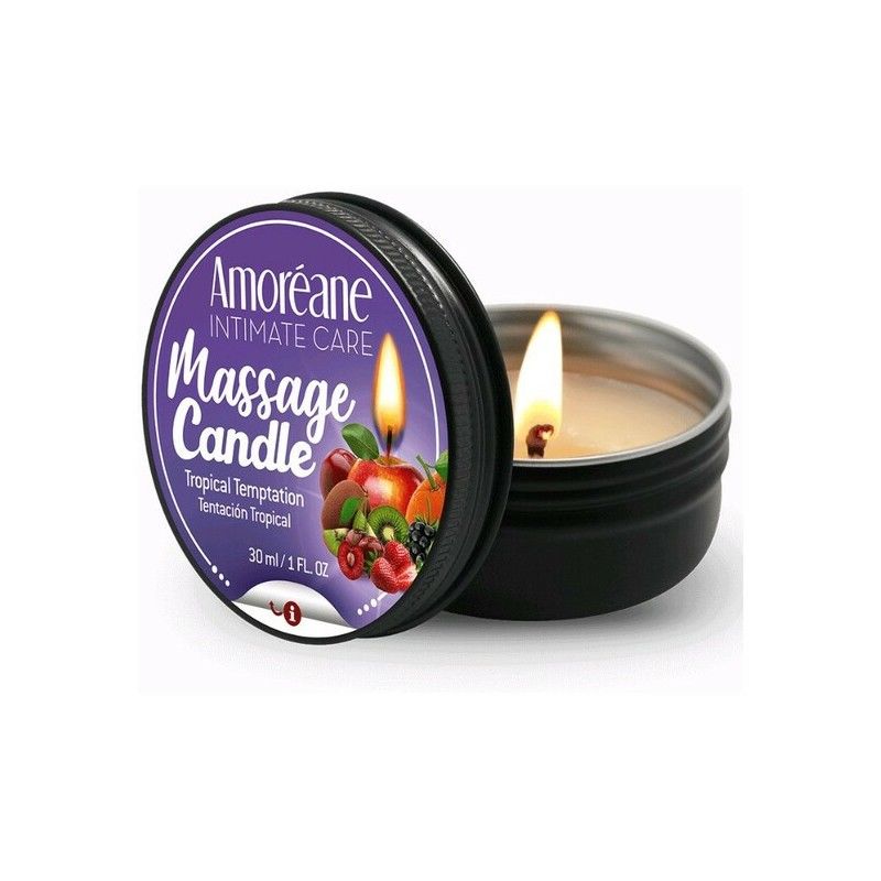 Масажна свічка 'Тропічна спокуса' amoreane tropical temptation (30 мл)